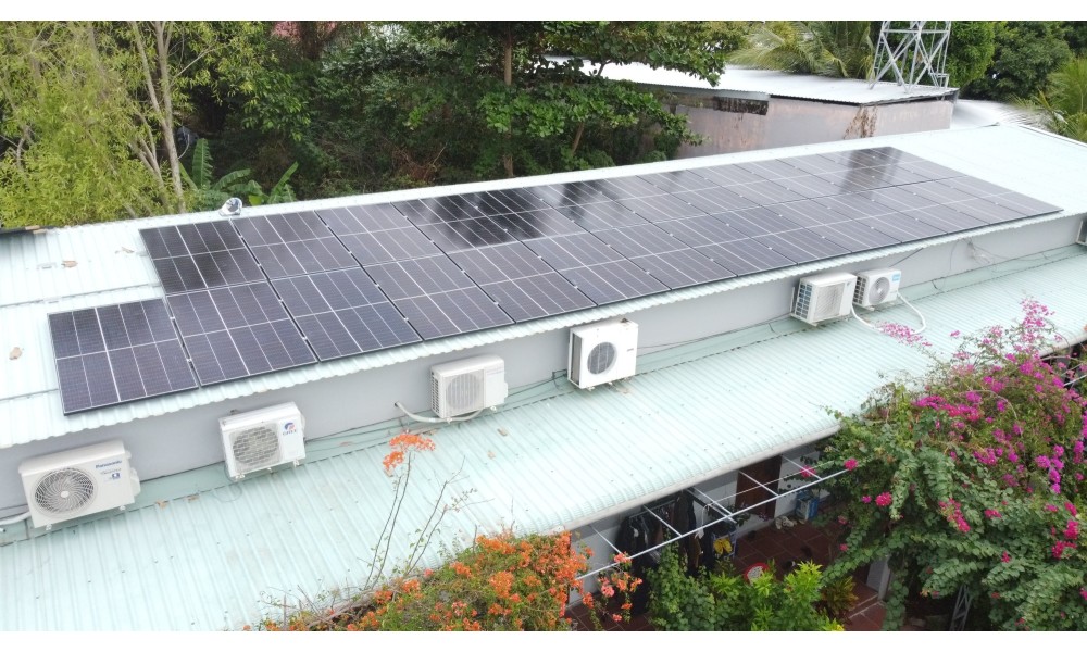 Thi công hệ 16.7 KW tại Nhà Trọ Thái Bình Xanh - Gành Dầu