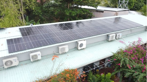 Thi công hệ 16.7 KW tại Nhà Trọ Thái Bình Xanh - Gành Dầu