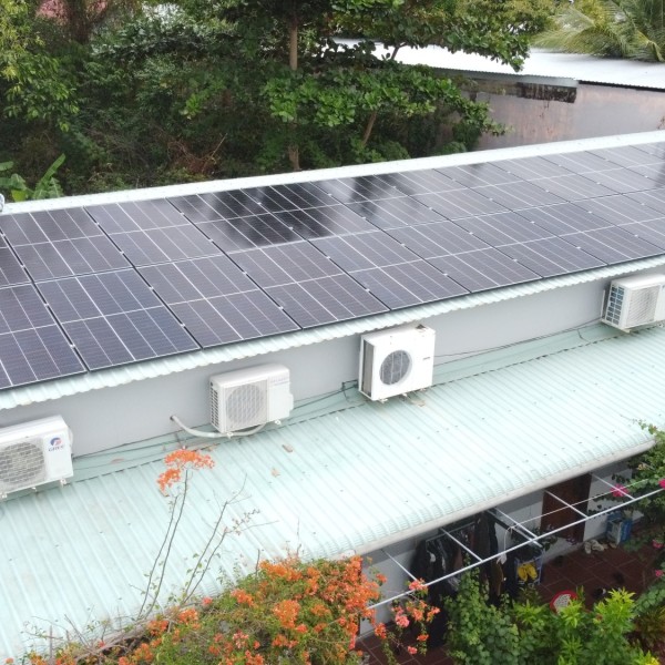 Thi công hệ 16.7 KW tại Nhà Trọ Thái Bình Xanh - Gành Dầu