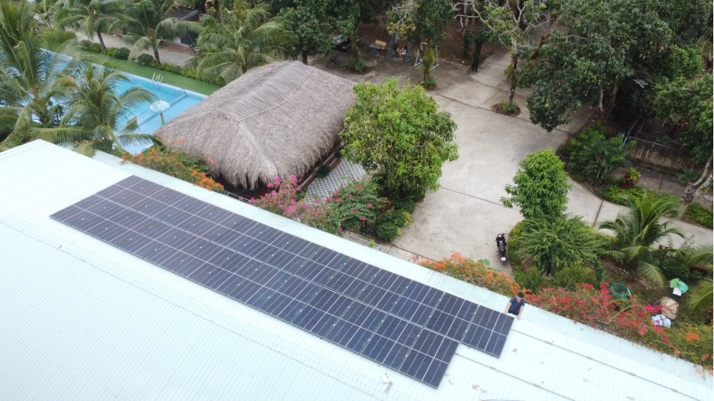 Thi công hệ 16.7 KW tại Nhà Trọ Thái Bình Xanh - Gành Dầu