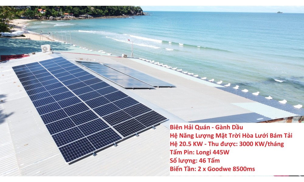 Thi công hệ 20.5 KW Điện Năng Lượng Mặt Trời tại Biên Hải Quán - Gành Dầu