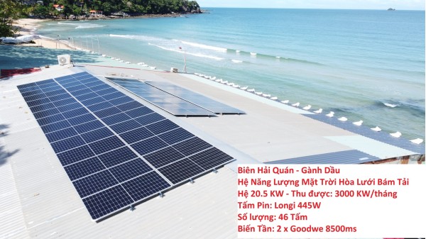 Thi công hệ 20.5 KW Điện Năng Lượng Mặt Trời tại Biên Hải Quán - Gành Dầu