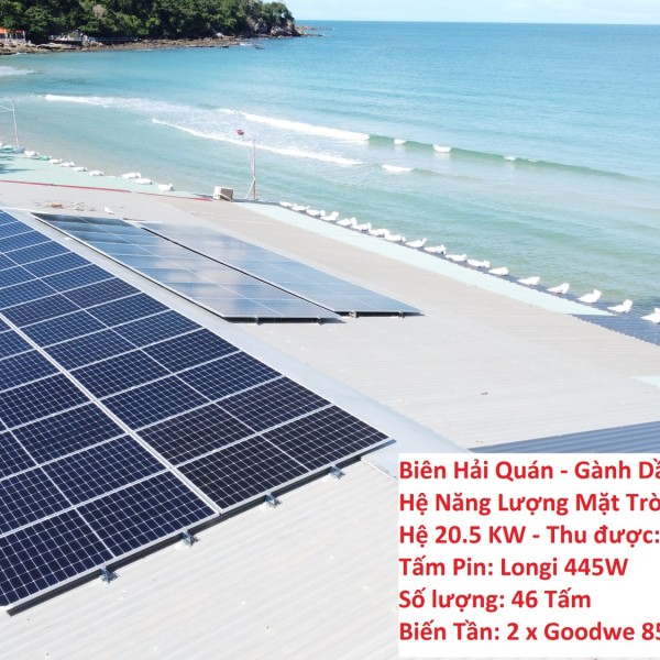 Thi công hệ 20.5 KW Điện Năng Lượng Mặt Trời tại Biên Hải Quán - Gành Dầu