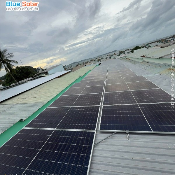 Hệ thống điện năng lượng mặt trời hòa lưới 14.5kWp – Nhà trọ Giặt Sấy Bảo Anh, Gành Dầu Phú Quốc
