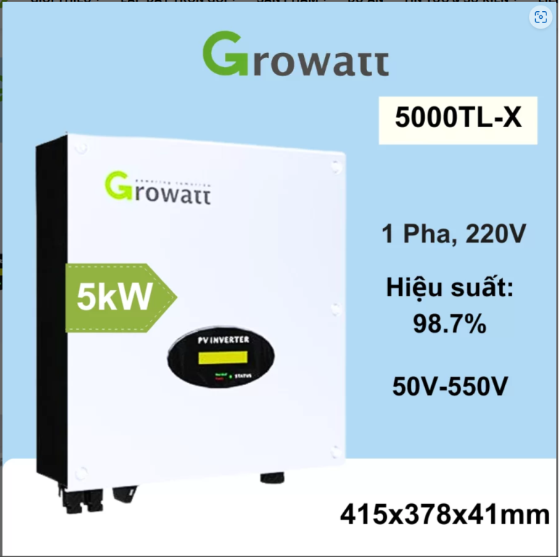 Biến tần hóa lưới Growatt 5KW 